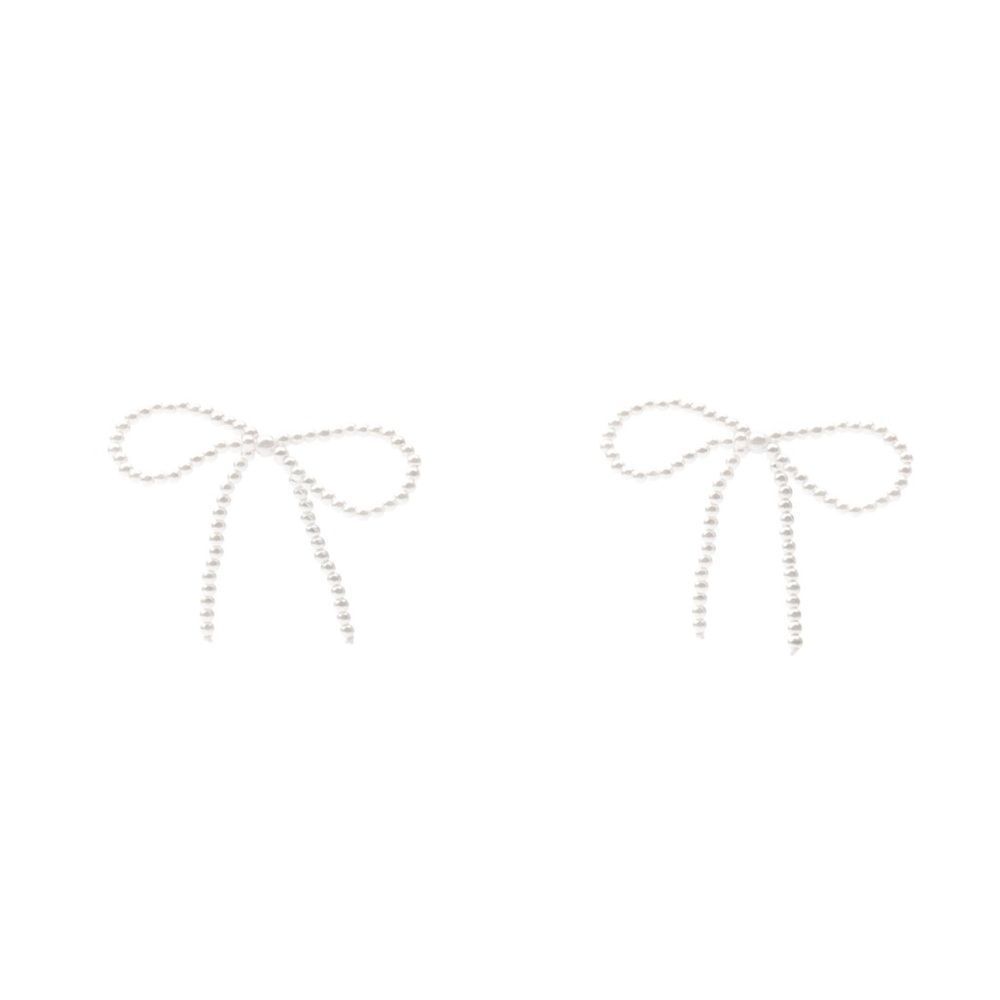ZARA PEARL BOW EARRINGS